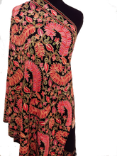 Load image into Gallery viewer, Kashmiri Ari Floral embroidered stole (Wrap)