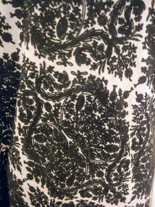 Fine black on white Ari embroidered stole (Wrap)