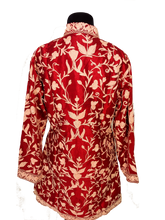 Load image into Gallery viewer, Awesome Burgundy Kashmir Ari Silk Jacket