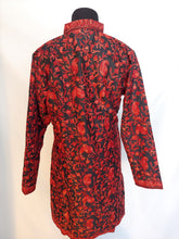 Load image into Gallery viewer, royal Black Kashmir Ari embroidered silk jacket
