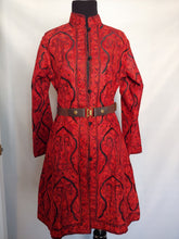Load image into Gallery viewer, Black and red Kashmiri Ari embroidered silk jacket