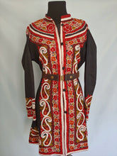 Load image into Gallery viewer, black multicolor Kashmiri Ari embroidered Silk Jacket